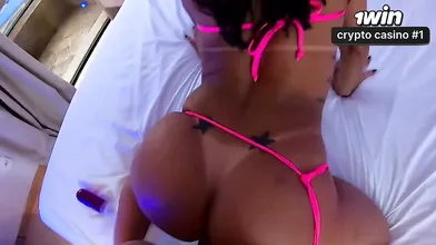 Big booty dark-haired having her culo torn up with no mercy