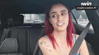 Wild app driver sees car hook-up with Brazil mega-slut and her deepthroat blowag