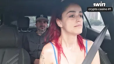Wild app driver sees car hook-up with Brazil mega-slut and her deepthroat blowag