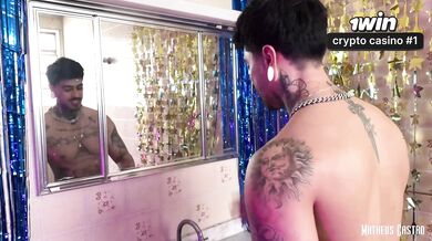 Hottest towheaded cockslut at soiree plowed everyone in bathroom - spectacular X
