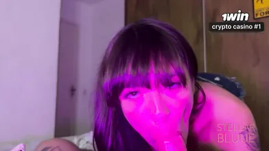 The Brazilian black-haired with ginormous melons gave me a crazy bj and made me