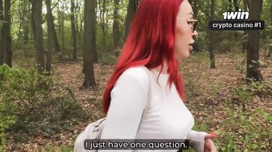 Step mom and stepson share tent, pop-shots in forest, ideal baps and facials, ta
