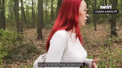 Step mom and stepson share tent, pop-shots in forest, ideal baps and facials, ta