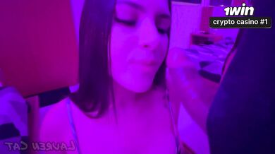 Big caboose Latina molten poking and taking spunk in the face