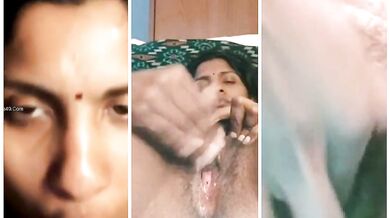saranya hot matsurbating her big boobs