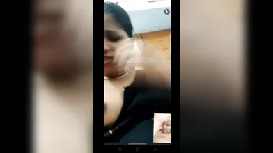 Tamil wife boobs show on video call