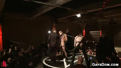 Christian Wilde And Crowd Gangbang Jason Miller At Pre Halloween Public Sex Party
