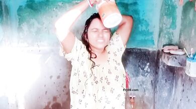 Mili Singha Bathing -Youtuber