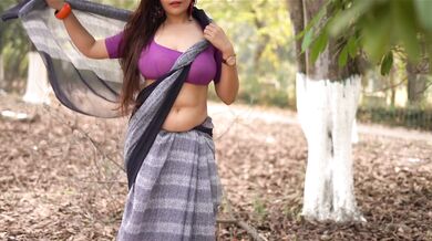 Rimpi Purple Blouse Photoshoot Video – 10
