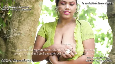 Barsha-Showing--Pressing-Boobs-Outdoor