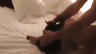 Cuckold - Asian Girl Screaming For More While Hubby Films