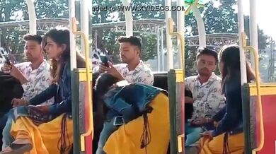 Indian Lovers outdoor handjob and blowjob in Fair