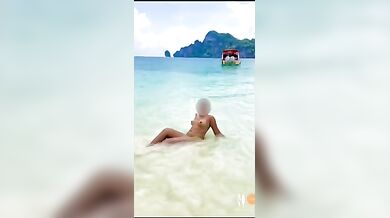 Smriti jain new outdoor beach dare video