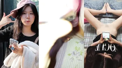 Korean Cutie WooHyun 21yo Takes a Stocking Fuck in Home