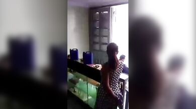 Suspicious Cousin Records His Cousin Sister Sucking Chacha Ji In Shop And Fucks