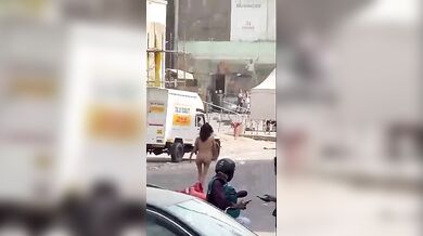 Viral Jaipur Video Of xxx Girl Stripping Naked On Busy Road & Causing Wild Ruc
