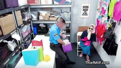 MILF Thief Earns Freedom with Deep Throat