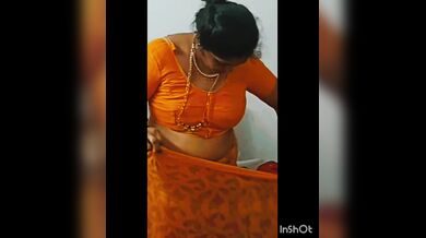 Sajini aunty saree