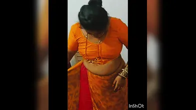 Sajini aunty saree