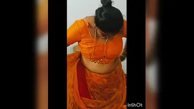 Sajini aunty saree