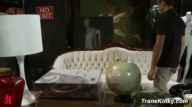 Hot TS Star Catches Pawn Shop Liar Scout and Fucks His Ass with Her Big Cock