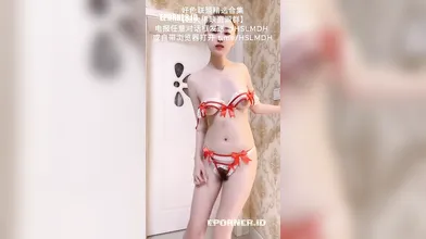 Busty Asian Beauty Teasing in Sheer Lingerie & Bikinis