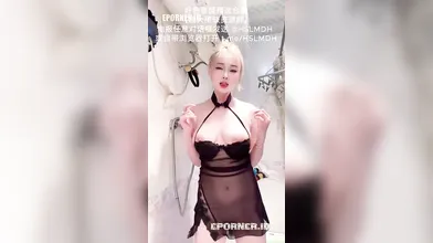 Busty Asian Beauty Teasing in Sheer Lingerie & Bikinis