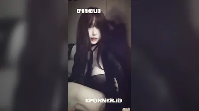 Sexy Asian Model Poses Seductively in Sheer Black Robe & Lingerie