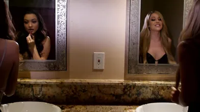 Lesbian 3some In An Empty Night Bar - Kali Roses