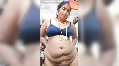 Gouthami reddy manthena removing Hot Saree blue bra & showing nude milky boobs