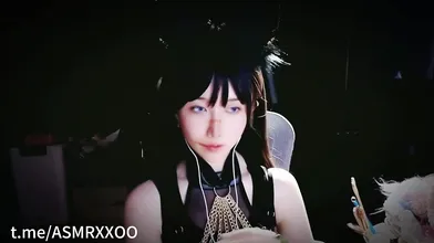 ASMR_Aki秋水_万圣节视频_战损狼娘の芦荟胶揉搓