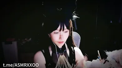 ASMR_Aki秋水_万圣节视频_战损狼娘の芦荟胶揉搓