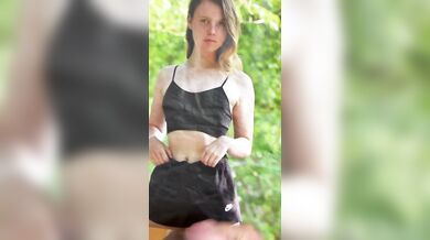 Cumshot on Leonie body printed on shirt