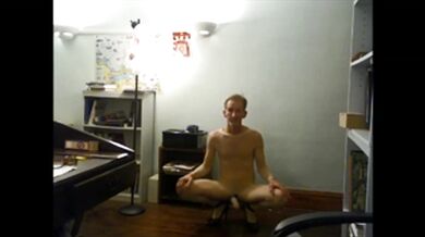 ROBERT RICHARD  MILGATE EXHIBITIONIST SLUT IN A SHEER  NUDE BODYSTOCKING