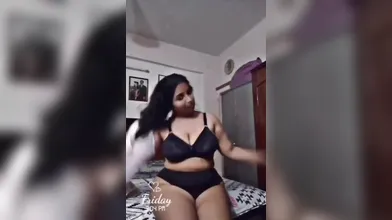 Gouthami reddy manthena removing dress and showing black sexy bra in bedroom vid