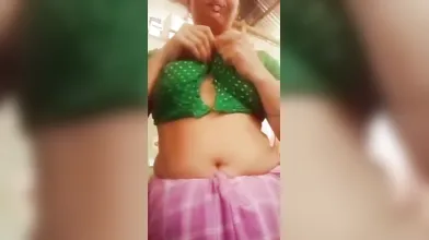 Gouthami reddy manthena removing saree blouse showing Nude boobs to husband
