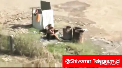 Desi aunty outdoor nude  bathing