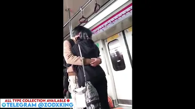 Horny Girl Kiss Boyfriend in Delhi Metro Viral MMS Video