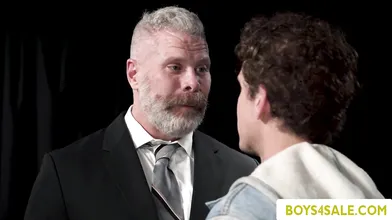 Older Boss Dominates Young Employee