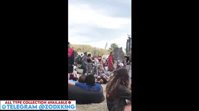 Strangers Eat A Sluts Pussy in Public During a Music Festival