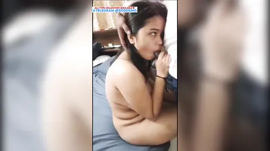 Sexy girlfriend hot blowjob to boyfriend hard dick - Telegram @ZodxKing