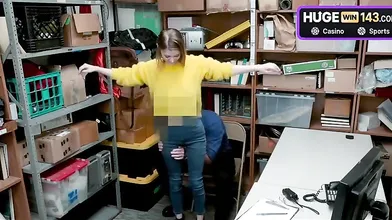 Busty towheaded police likes to fuck a super-naughty teen shoplifter with teenager 18