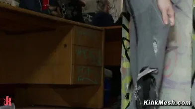Tommy Pistol And Krysta Kaos Public House Party Bdsm With Blindfold And Group Groping