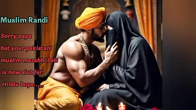 Mslut Beautiful pakistani muslim mazabhi hijab sexy girl indian Bull mard Hindu boy enjoy xxx..!