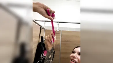 Tattooed Asian Babe Flashes & Teases in Bathroom & Bedroom