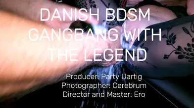 Danish swinger The Legend in BDSM gangbang in a Copenhagen swingers club