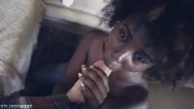 Ebony Gets Fucked Hard By White Guy