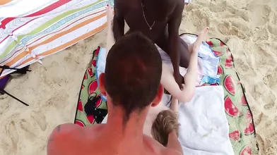 Shared Hotwife MILF Beach Day BBC Fun