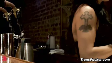 TS Foxxy Chris Archer Honky Tonk Bar Roleplay Blowjob Anal Trans Male Sub