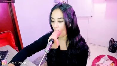 Sexy Asian Girl Passionately Licks and Kisses ASMR Microphone in Pink Room